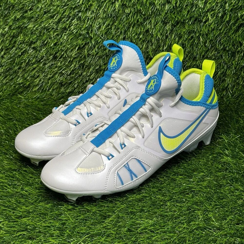 Size 11.5 Men's Nike Huarache 9 Varsity LAX SE Lacrosse White Cleats FZ3620-100